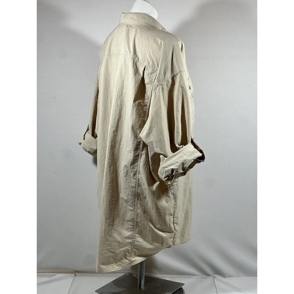 Sportif‎ Mens XXL Fishing Shirt Khaki Vented SPF Outdoor Utility